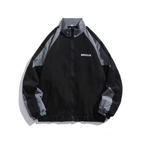 Herren Y2K College Jacket Bomberjacke Stehkragen Sportjacken Mode Freizeitjacke Vintage Baseballjacke Hip Hop Streetwear Sommerjacken Boyfriend Mantel von tinetill