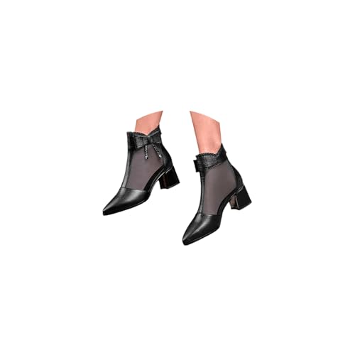 Sandalen Damen Pumps Schuhe Blockabsatz Stiefeletten Open Toe Sandalen Abend Party Braut Sommerschuhe Atmungsaktiv Elegant Kurze Stiefel von tinetill