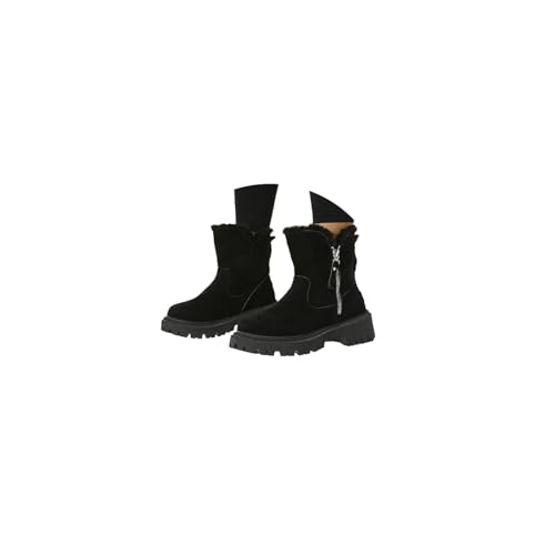 Winterstiefel Damen Warme Schneestiefel Leicht Stiefeletten Bequem Wasserdicht Winterschuhe Rutschfeste Plattform Stiefel von tinetill