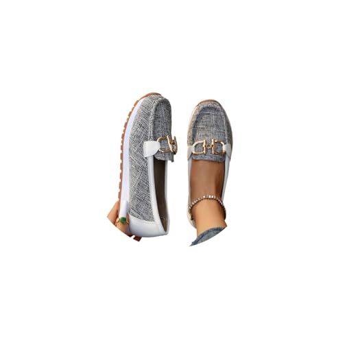 tinetill Damen Loafer Mokassins Orthopädische Schuhe Lederschuhe Segelschuhe Bootsschuhe Freizeit Schuhe Halbschuhe von tinetill
