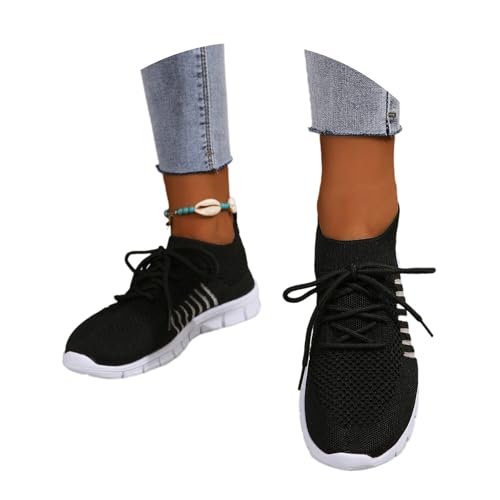 tinetill Damen Mesh Laufschuhe Turnschuhe Sneaker Schuhe Tennisschuhe Atmungsaktiv Walkingschuhe Outdoor Jogging Sportsschuhe Leichtgewichts Freizeitschuhe Straßenlaufschuhe Wanderschuhe von tinetill