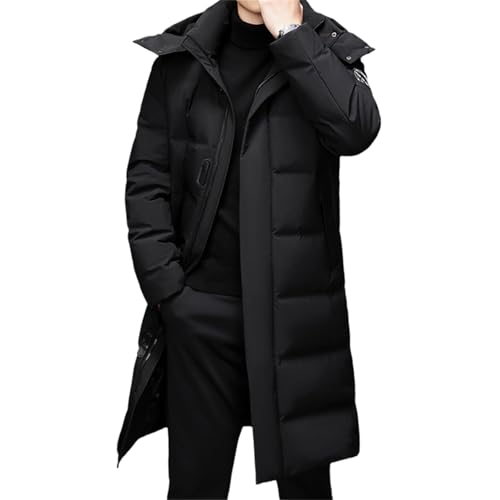 tinetill Daunenmantel Herren Lange Winterjacke Warm Pufferjacke Steppjacke mit Kapuze Parka Jacke Reißverschluss Verdicken Wintermantel Männer Thermojacke tinetill Daunenmantel Herren Lange Winterjacke Warm Pufferjacke Steppjacke mit Kapuze Parka Jacke Reißverschluss Verdicken Wintermantel Männer Thermojacke von tinetill