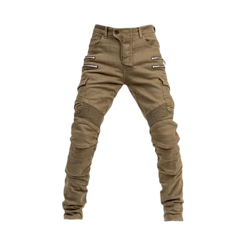 tinetill Herren Motorradhose Biker Jeans mit Protektoren Motorrad Hose mit 4 Arten Von Schutzausrüstung Stretch Schutzhose mit Oberschenkeltaschen von tinetill