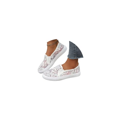 tinetill Sneakers Damen Flache Schuhe Spitze Trachtenschuhe Mesh Laufschuhe Elegant Sommerschuhe Bestickte Freizeitschuhe tinetill Sneakers Damen Flache Schuhe Spitze Trachtenschuhe Mesh Laufschuhe Elegant Sommerschuhe Bestickte Freizeitschuhe von tinetill