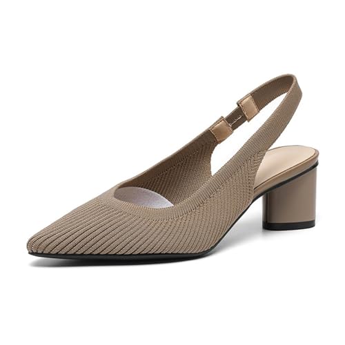 tinetill Trachtenschuhe Damen Elegant Pumps High Heels Slingback Schuhe Blockabsatz Klobige Absätze Büroschuhe Absatzschuhe von tinetill