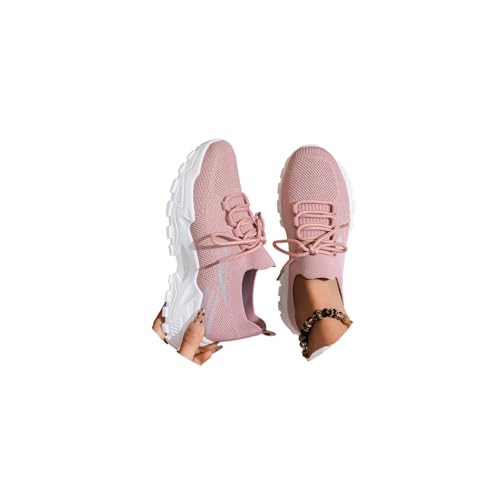 tinetill Turnschuhe Damen Mesh Laufschuhe Sportschuhe Sneaker Outdoor Straßenlaufschuhe Atmungsaktiv Tennisschuhe Slip on Freizeitschuhe von tinetill