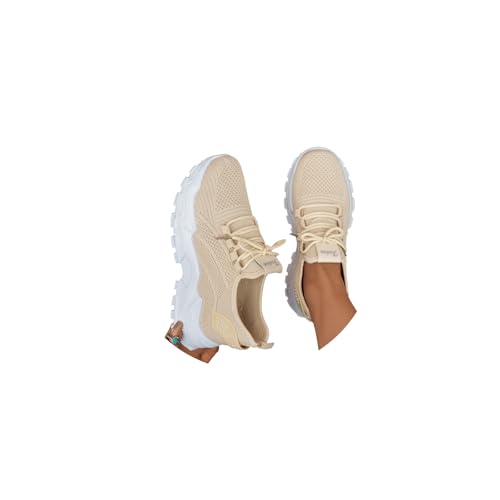 tinetill Turnschuhe Damen Mesh Laufschuhe Sportschuhe Sneaker Outdoor Straßenlaufschuhe Atmungsaktiv Tennisschuhe Slip on Freizeitschuhe von tinetill