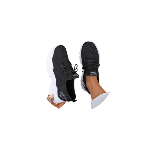 tinetill Turnschuhe Damen Mesh Laufschuhe Sportschuhe Sneaker Outdoor Straßenlaufschuhe Atmungsaktiv Tennisschuhe Slip on Freizeitschuhe von tinetill