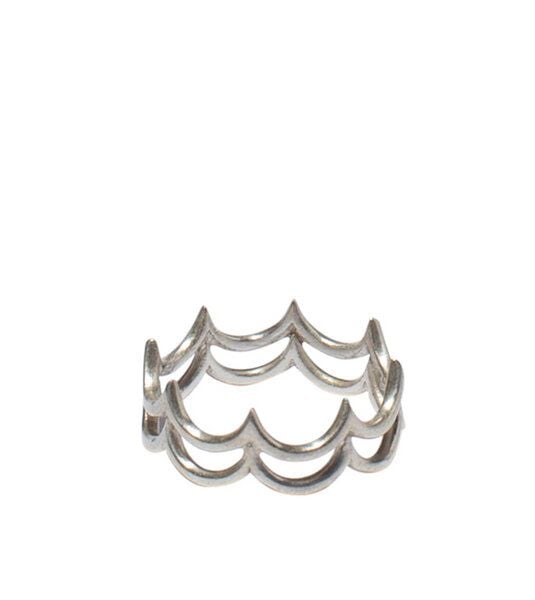 ting goods Big Waves Ring, Messing oder Sterling Silber von ting goods