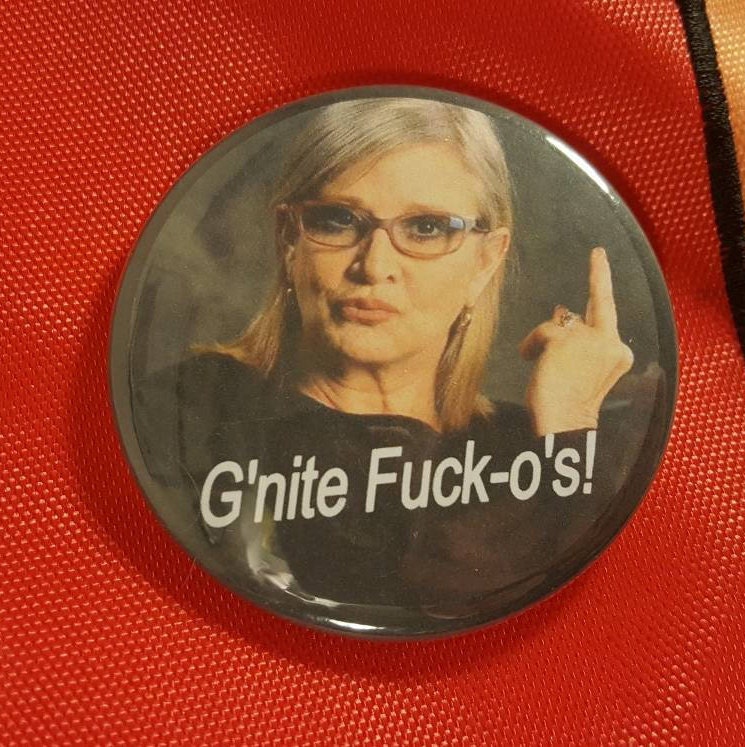 Der Legendäre Carrie Fisher Button von tinnedpineapple