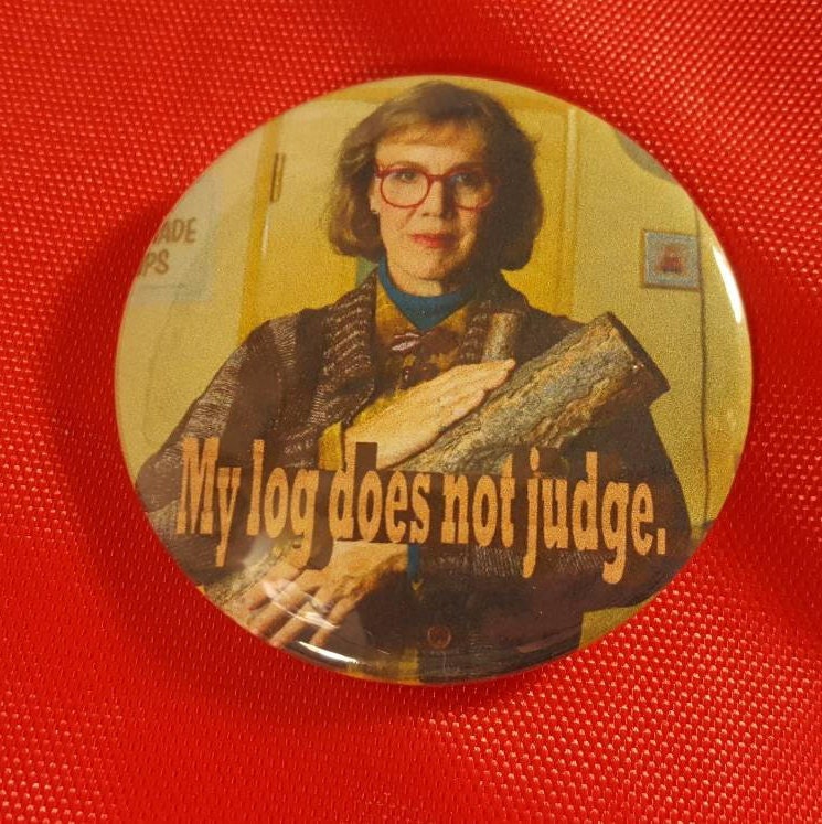 Log Lady Knopf von tinnedpineapple