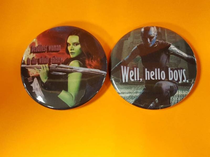 Set Von 2 Gamora Und Nebula Buttons von tinnedpineapple