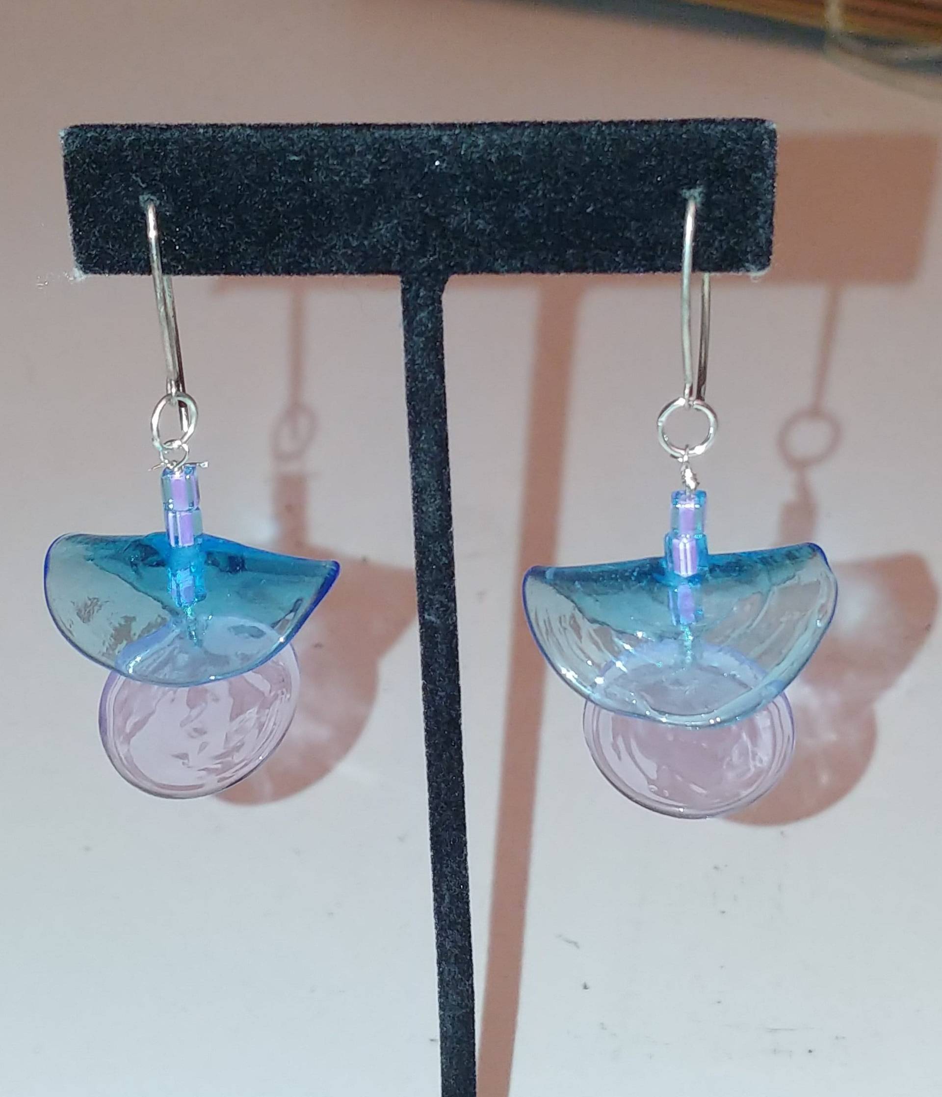 Skurrile Lampwork Glas Ohrringe - Einzigartig, Modern, Spaß, Ein Von Einer Art Skurrile Lampwork Glas Ohrringe - Einzigartig, Modern, Spaß, Ein Von Einer Art von tinorlages