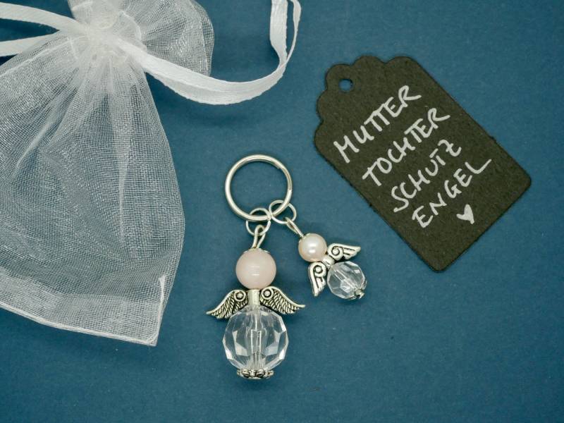 Mutter/Tochter Schutzengel Schlüsselanhänger - Geschenkidee Zur Muttertag von tinylittlejoys