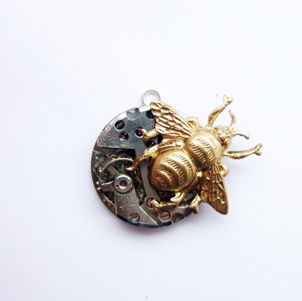 steampunk Biene Kleine Anhänger steampunk Biene Kleine Anhänger von tinyminds