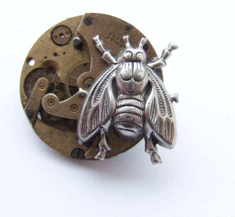 steampunk Fliegen Brosche, Keine Auf Sie, Auch Nur Einen von tinyminds