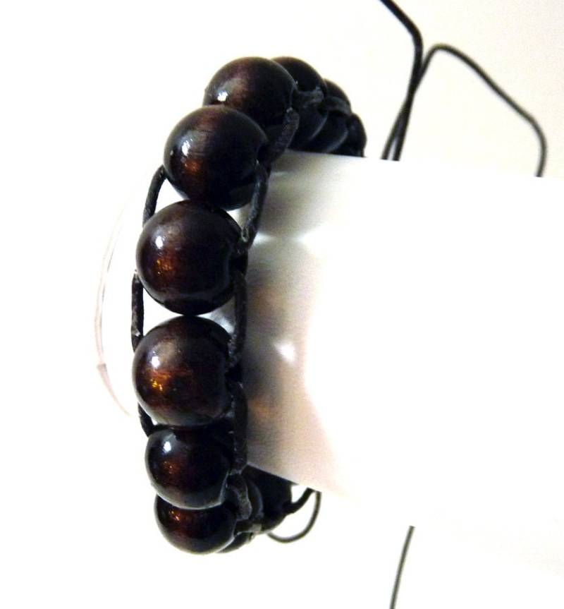 Dunkelbraunes Holz Wickelarmband - Zum Binden Für Ihn Herrenarmband von tinymishaps