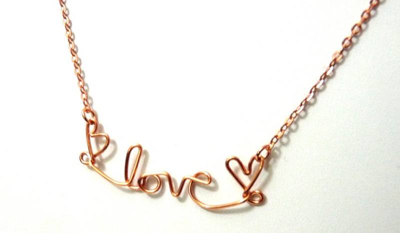 Eine Lil Love Halskette Mit Herzen - Kupfer von tinymishaps