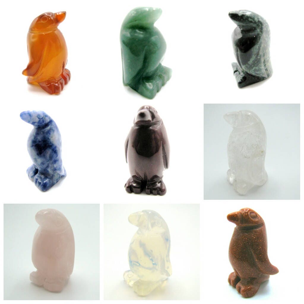 Pinguin Stein Figur Hand Geschnitzt Edelstein Totem Spirit Tier Fetisch Perle Pinguin Stein Figur Hand Geschnitzt Edelstein Totem Spirit Tier Fetisch Perle von tinyquirkz