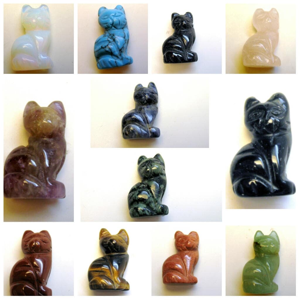 Sitzende Katze Stein Figur Handgeschnitzt Edelstein Totem Geist Tier Fetisch Perle Sitzende Katze Stein Figur Handgeschnitzt Edelstein Totem Geist Tier Fetisch Perle von tinyquirkz