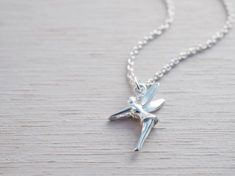 Kleine Silber Fee Halskette | Tinkerbell Kinder Schmuck Sterling von tinysilver