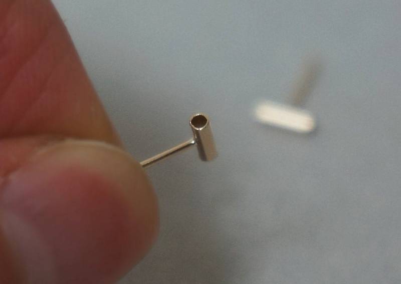 Schwarzer Freitag Verkauf 10K Massivgold Kleine Ohrstecker, 5 Mm 1, 5 Durchmesser - Tge006 von tinytinygold