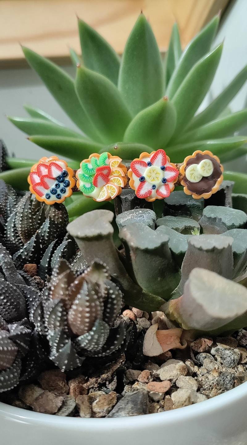 Miniatur Obst-Törtchen Haarspange, Handgemachter Schmuck Aus Fimo, Miniatur-Essensschmuck Miniatur Obst-Törtchen Haarspange, Handgemachter Schmuck Aus Fimo, Miniatur-Essensschmuck von tinyzingers