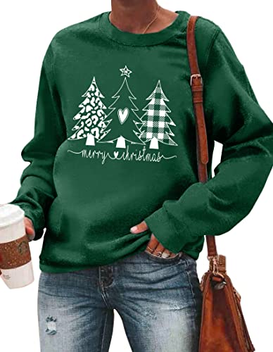 tiorhooe Weihnachts Sweatshirt Damen Xmas Sweater Frauen Weihnachtspullover von tiorhooe