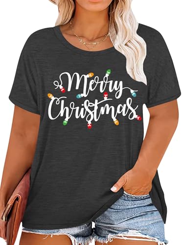 tiorhooe Weihnachts Tshirt Damen Große Größen Shirt Weihnachten Oversize Geschenke Für Frauen Weihnachten von tiorhooe