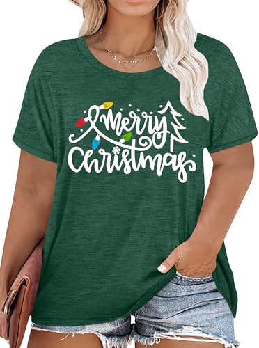 tiorhooe Weihnachts Tshirt Damen Große Größen Weihnachtsbaum Oversize Shirt Geschenke Für Frauen Weihnachten von tiorhooe