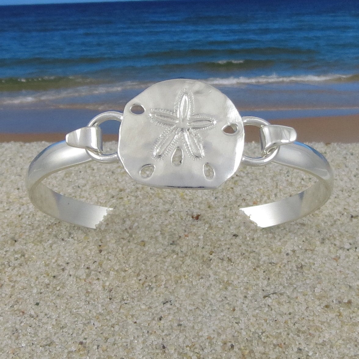 Cape Cod Convertible Sterling Silber Sand Dollar Armband Cape Cod Convertible Sterling Silber Sand Dollar Armband von tiposcreations