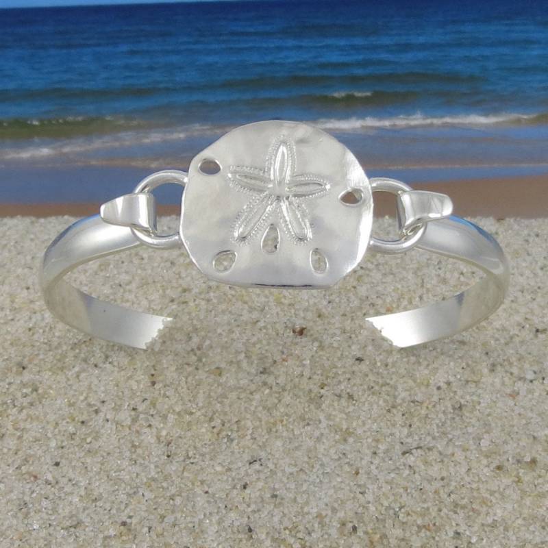 Cape Cod Convertible Sterling Silber Sand Dollar Armband Cape Cod Convertible Sterling Silber Sand Dollar Armband von tiposcreations