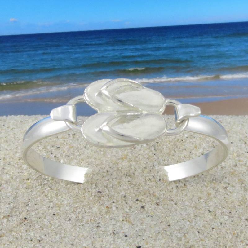 Flip Flop Armband Aus Sterling Silber Gefertigt Flip Flop Armband Aus Sterling Silber Gefertigt von tiposcreations