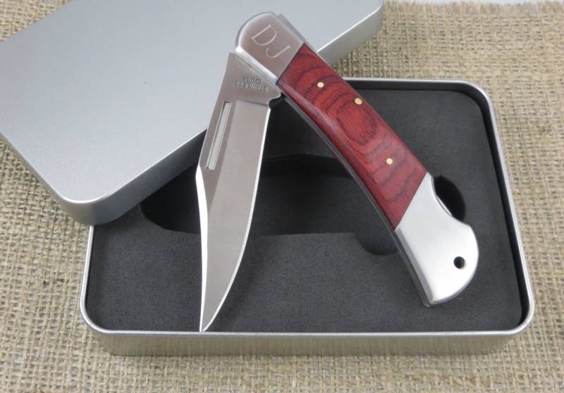 Yukon Lock Back Messer - Monogrammiert Graviert Personalisiert Geschenk Für Männer Bräutigam | 640 von tiposcreations