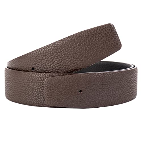 titiroa Ersatz-Gürtelriemen Wendegürtel aus echtem Leder Breite 38MM Length 105CM Schwarz/Braun von titiroa
