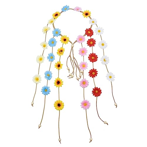 BohemiaStyle Quasten Sonnenblumen Stirnband Stirn Haarschmuck BohoFlowers Stirnband Frauen Kopfschmuck Exotischer Kopfschmuck Sonnenblumen Stirnband Kinder Haarschmuck von tixoacke