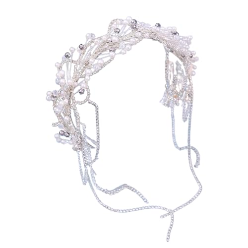 Braut-Stirnband, Charm, Hochzeits-Haarteil, Strass, Kopfschmuck für besondere Anlässe, Kopfschmuck, Schmuckbänder mit Quasten, Umweltanforderungen von tixoacke