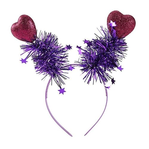 Eleganter Haarreif Lametta, Valentinstag, Herz-Stirnband, Party, Kopfbedeckung, Rosenverkauf, Pedlar, Haarreif, Jahrestag, Valentinstag, Stirnband, Boppers von tixoacke