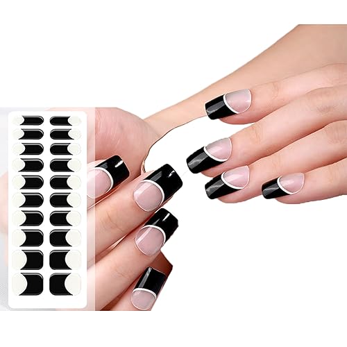 Halb Ausgehärtete Gel Nagelaufkleber Langlebige Und Zeitsparende Nail Art Lösung Für Frauen Und Mädchen Französische Gel Nagelaufkleber von tixoacke