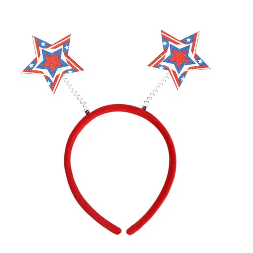 Kopfschmuck Unabhängigkeitstag Kopfbedeckung für patriotische Amerikaner für Verkaufsmarkt 4. Juli Stirnband Kopfbedeckung Patriotische Haarbänder von tixoacke