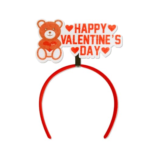 Modischer Valentinstag-Kopfschmuck, stilvolles Haarband, Schmuck für Partys, Bühnenauftritte, Kopfbedeckung, Ornament, verstellbare Größe von tixoacke