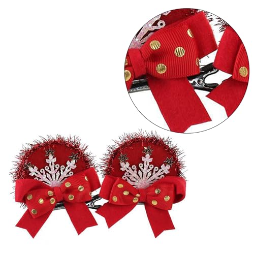 Niedliches Lametta-Stirnband mit Schneeflocken-Haarreifen, Party-Kopfschmuck, Partyzubehör, Weihnachtsfeierzubehör von tixoacke