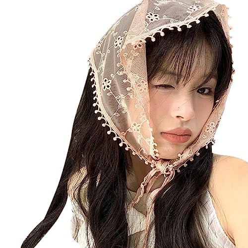 Sommer Spitzen Haarband Für Damen Haarschal Haartuch Stirnband Bandanas Weibliches Haarteil Elegante Dekorationen Stirnband Für Damen Modisches Stirnband von tixoacke