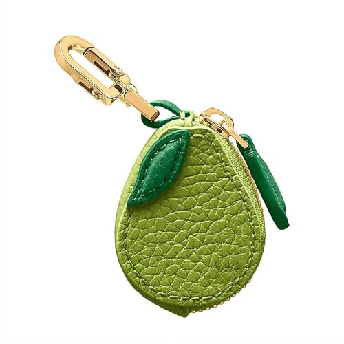 Süßer Obst-Ledertaschen-Charm, Erdbeer-Ledertaschen-Charm, Y2k-Schlüsselanhänger, Münzbörse mit Reißverschluss, Mini-Leder-Münzbeutel, Obstbeutel, Charms, Erdbeer-Geldbörse, Geschenke für Frauen und von tkerinse
