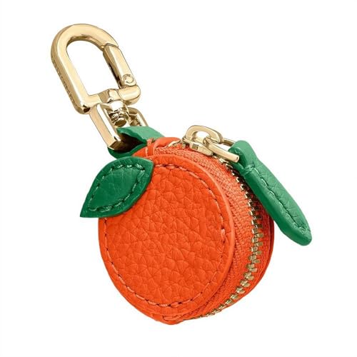 Süßer Obst-Ledertaschen-Charm, Erdbeer-Ledertaschen-Charm, Y2k-Schlüsselanhänger, Münzbörse mit Reißverschluss, Mini-Leder-Münzbeutel, Obstbeutel, Charms, Erdbeer-Geldbörse, Geschenke für Frauen und von tkerinse