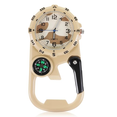 tlidfgeo Multifunktionale wasserdichte Karabineruhr Leuchtende Karabineruhr Unisex Krankenschwester Uhren von tlidfgeo