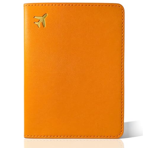 toTravelGear Reisepasshülle für Reiseutensilien, Reisezubehör, Reisebrieftasche für Damen und Herren, Orange von toTravelGear
