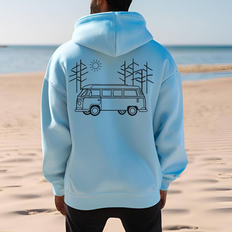 Vanlife Geschenke Camper Retro-Van Hoodie Outdoor Van Adventure Hooded Jumper Camping Gift Road Trip Urlaub von togetherontour