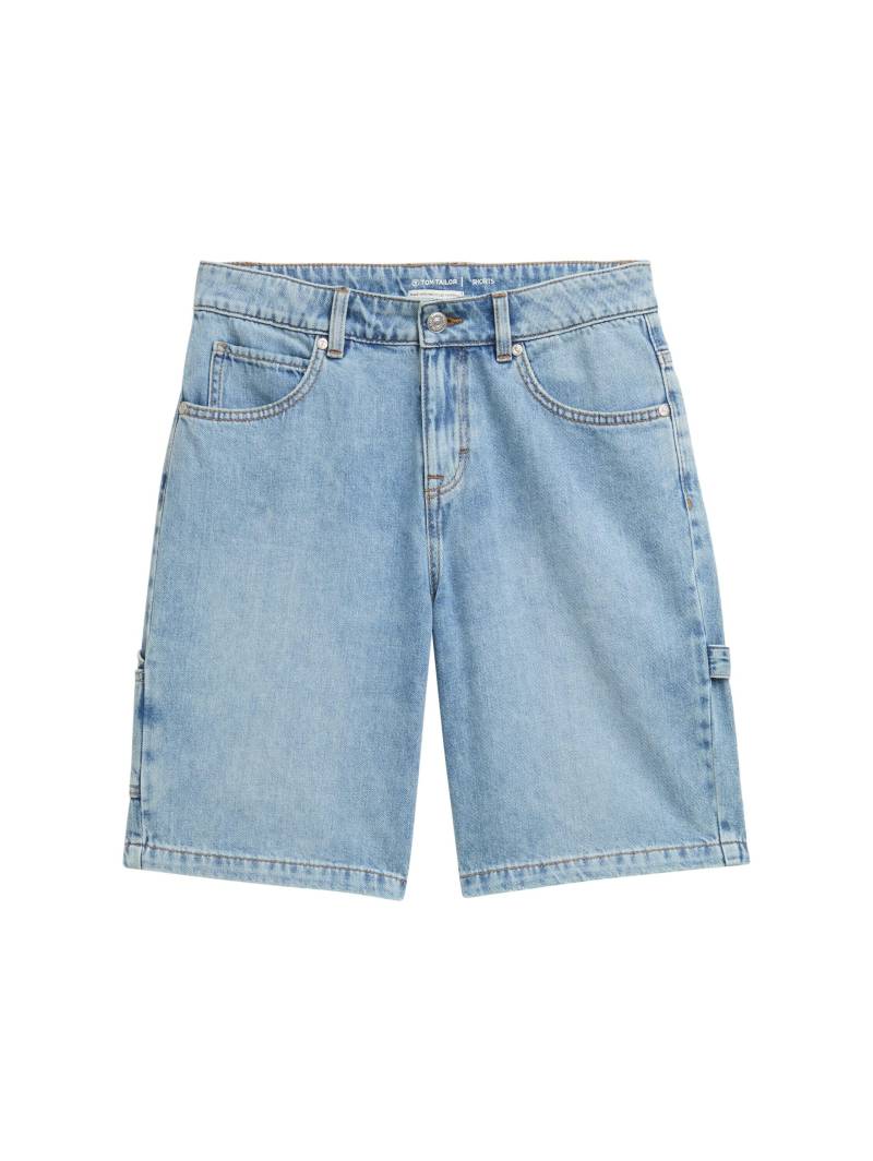 tom tailor kids - Baggy Fit Jeans Shorts used light stone blue denim - Gr. - 146 von tom tailor kids