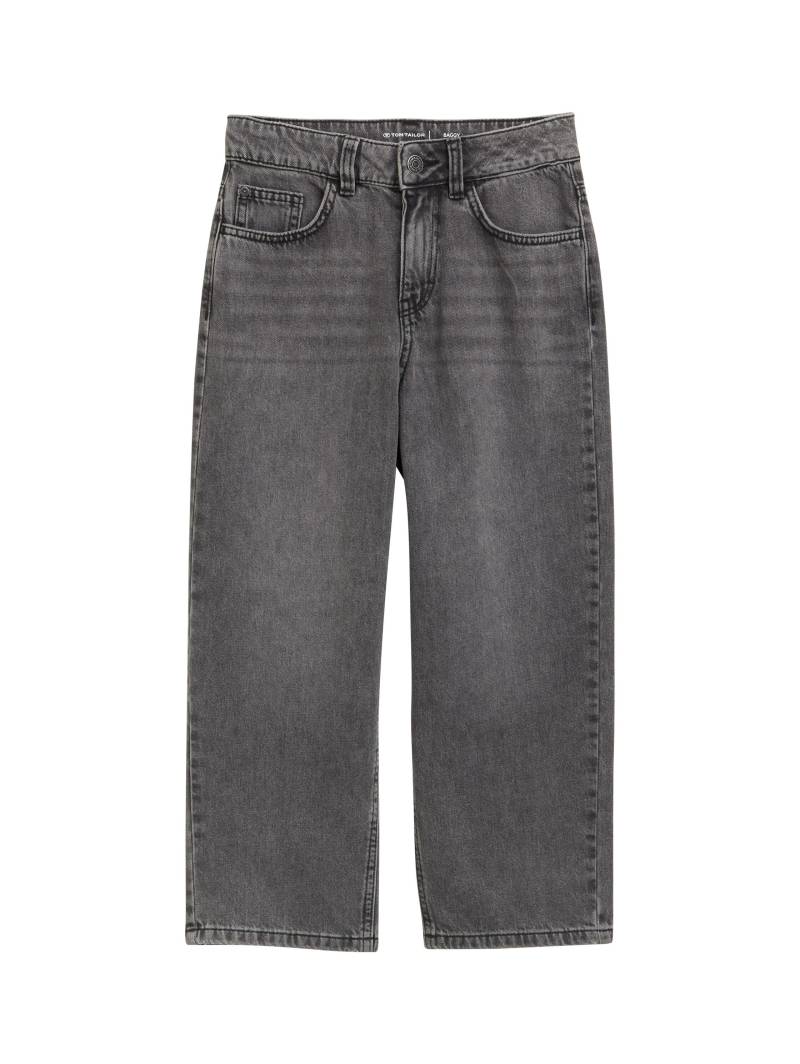 tom tailor kids - Baggy Jeans used mid stone grey denim - Gr. - 158 von tom tailor kids